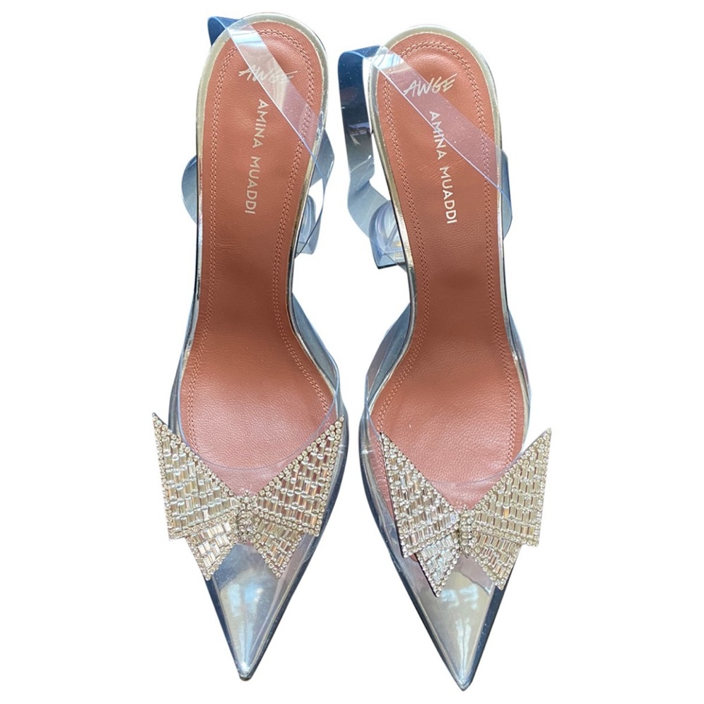 Amina Muaddi x Awge Pump - Butterfly Phoenix Sling Back - Size 6.5 US